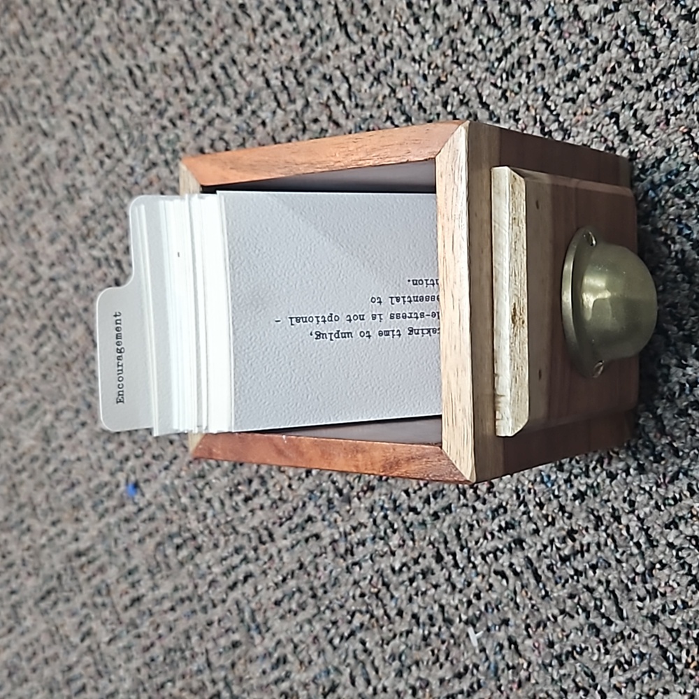 Encouragement card and Box